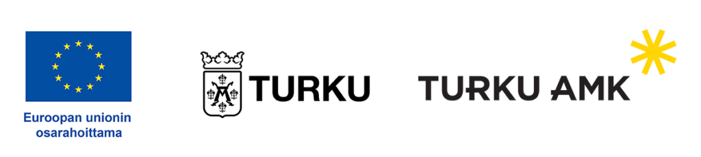 Logot: Euroopan unionin osarahoitama, Turku ja Turku AMK