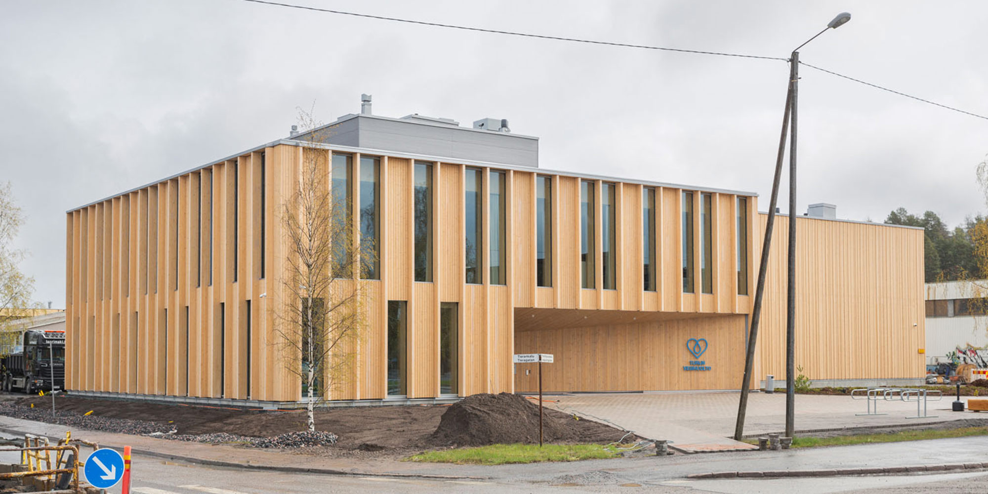Tiedepuistoon valmistui Turun ensimmäinen puurakenteinen toimistorakennus